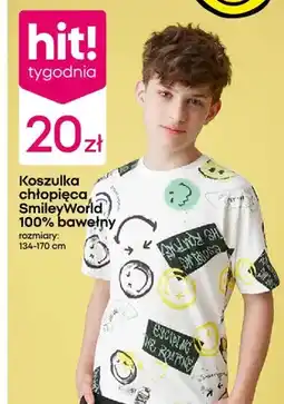 Pepco Koszulka chłopięca SmileyWorld 100% bawełny rozmiary 134-170cm oferta
