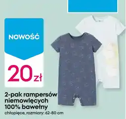 Pepco 2-pak rampersów niemowlęcych 100% bawełny oferta