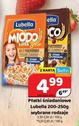 Delfin Płatki śniadaniowe Lubella oferta