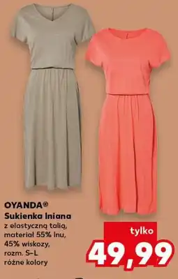 Kaufland OYANDA Sukienka lniana oferta