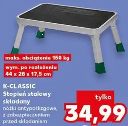 Kaufland K-CLASSIC Stopień stalowy składany oferta