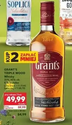 Kaufland Grant's Triple Wood Whisky 35%, 40% alk oferta