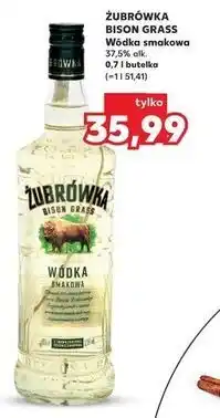 Kaufland ŻUBRÓWKA BISON GRASS Wódka smakowa 37,5% alk. 0,7 l butelka oferta