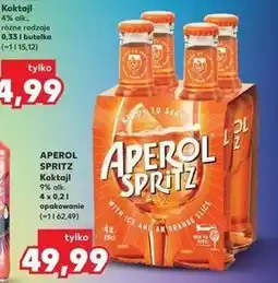 Kaufland APEROL SPRITZ Koktajl 9% alk. 4 x 0,2 l opakowanie oferta
