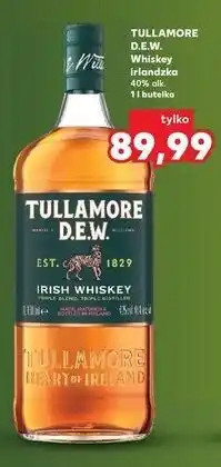 Kaufland TULLAMORE D.E.W. Whiskey irlandzka 40% alk. 1 l butelka oferta