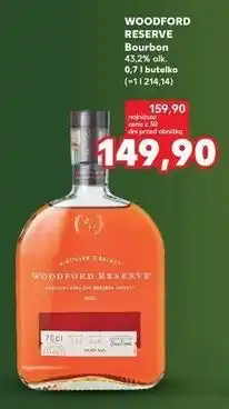 Kaufland WOODFORD RESERVE Bourbon 43,2% alk. 0,7 l butelka oferta