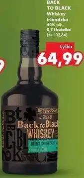 Kaufland BACK TO BLACK Whiskey irlandzka 40% alk. 0,7 l butelka oferta