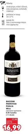 Kaufland Wino BACCONI PRIMITIVO PUGLIA oferta