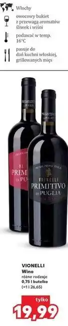 Kaufland Wino VIONELLI oferta