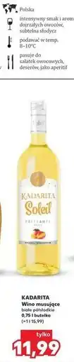 Kaufland KADARITA Wino musujące białe półsłodkie oferta