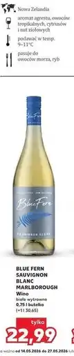 Kaufland BLUE FERN SAUVIGNON BLANC MARLBOROUGH Wino białe wytrawne 0,75 l butelka oferta