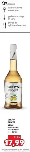 Kaufland CHOYA SILVER Wino białe słodkie 0,5 l butelka oferta