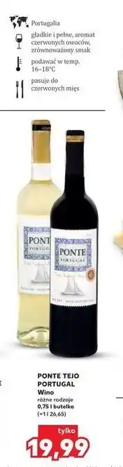 Kaufland Wino Ponte Tejo Portugal oferta