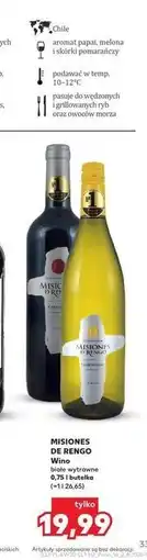 Kaufland Wino białe wytrawne 0,75 l butelka oferta