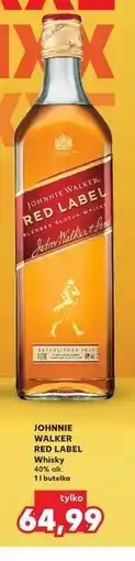 Kaufland JOHNNIE WALKER RED LABEL Whisky 40% alk. 1 l butelka oferta