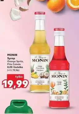 Kaufland MONIN Syrop Orange Spritz, Piña Colada 0,25 l butelka oferta