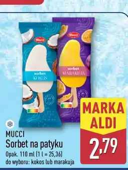ALDI MUCCI Sorbet na patyku oferta