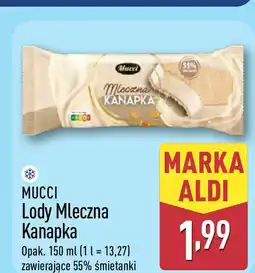 ALDI MUCCI Lody Mleczna Kanapka oferta