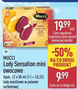 ALDI MUCCI Lody Sensation mini owocowe oferta
