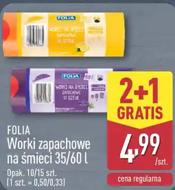 ALDI Worki zapachowe na śmieci 35/60 l FOLIA oferta