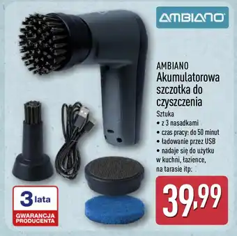 ALDI AMBIANO Akumulatorowa szczotka do czyszczenia oferta
