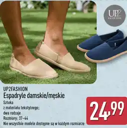 ALDI Espadryle damskie/męskie UP2FASHION oferta