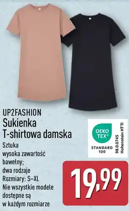 ALDI Sukienka T-shirtowa damska UP2FASHION oferta