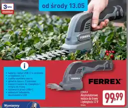 ALDI FERREX Akumulatorowa wiertarka udarowa 12 V oferta
