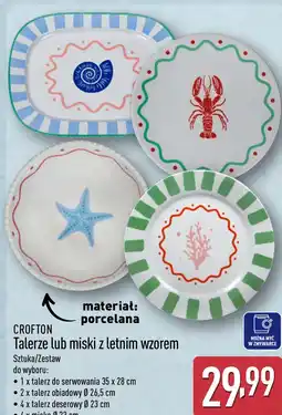 ALDI CROFTON Talerze lub miski z letnim wzorem oferta