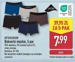 ALDI UP2FASHION Bokserki męskie, 5 par oferta