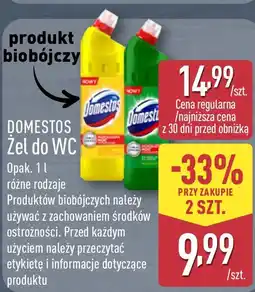 ALDI Żel do WC DOMESTOS oferta