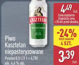 ALDI Piwo Kasztelan niepasteryzowane Puszka oferta
