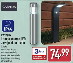 ALDI CASALUX Lampa solarna LED z czujnikiem ruchu oferta