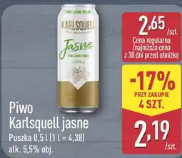 ALDI Piwo Karlsquell jasne Puszka oferta