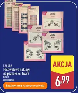 ALDI LACURA Festiwalowe naklejki na paznokcie i twarz oferta