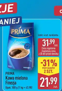 ALDI PRIMA Kawa mielona Finezja oferta