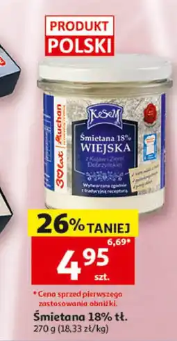 Auchan Śmietana Kesem oferta