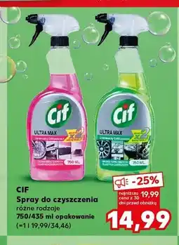 Kaufland Spray do czyszczenia Cif Ultra Max uniwersalny odkamieniacz oferta