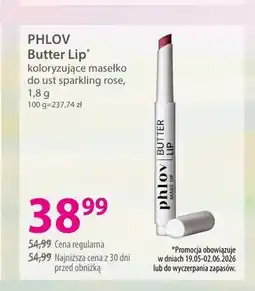 Hebe Koloryzujące masełko do ust sparkling rose PHLOV Butter Lip oferta