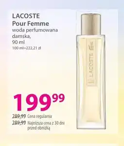 Hebe Woda perfumowana damska LACOSTE Pour Femme oferta