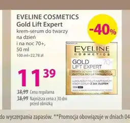 Hebe Krem-serum do twarzy na dzień i na noc 70+ EVELINE COSMETICS Gold Lift Expert oferta