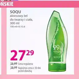 Hebe Aloesowy żel do twarzy i ciała SOQU oferta