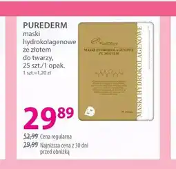 Hebe Maski hydrokolagenowe ze złotem do twarzy PUREDERM oferta