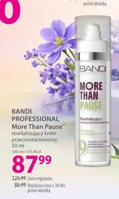 Hebe Rewitalizujący krem przeciwstarzeniowy BANDI PROFESSIONAL More Than Pause oferta