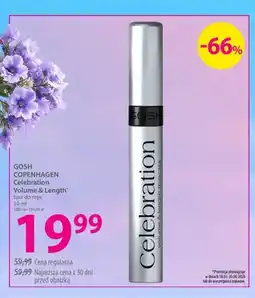 Hebe Tusz do rzęs GOSH COPENHAGEN Celebration Volume & Length oferta