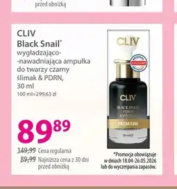 Hebe Wygładzająco-nawadniająca ampułka do twarzy czarny ślimak & PDRN CLIV Black Snail oferta