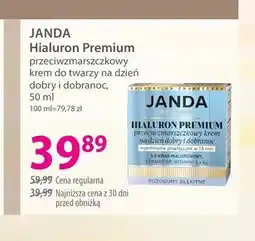 Hebe Przeciwzmarszczkowy krem do twarzy na dzień dobry i dobranoc JANDA Hialuron Premium oferta