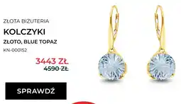 Briju Kolczyki złoto blue topaz KN-000152 oferta