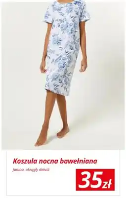 KiK Koszula nocna bawełniana Janina okrągły dekolt oferta