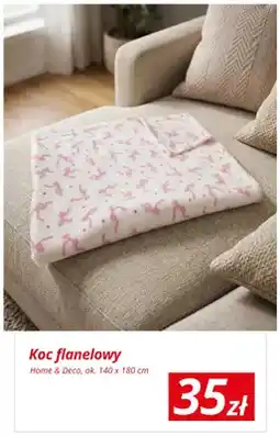 KiK Koc flanelowy Home & Deco ok. 140x180cm oferta